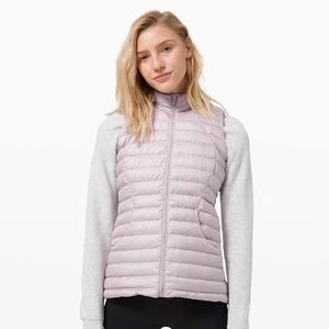 Lululemon Pack It Down pink puffer Vest size 2